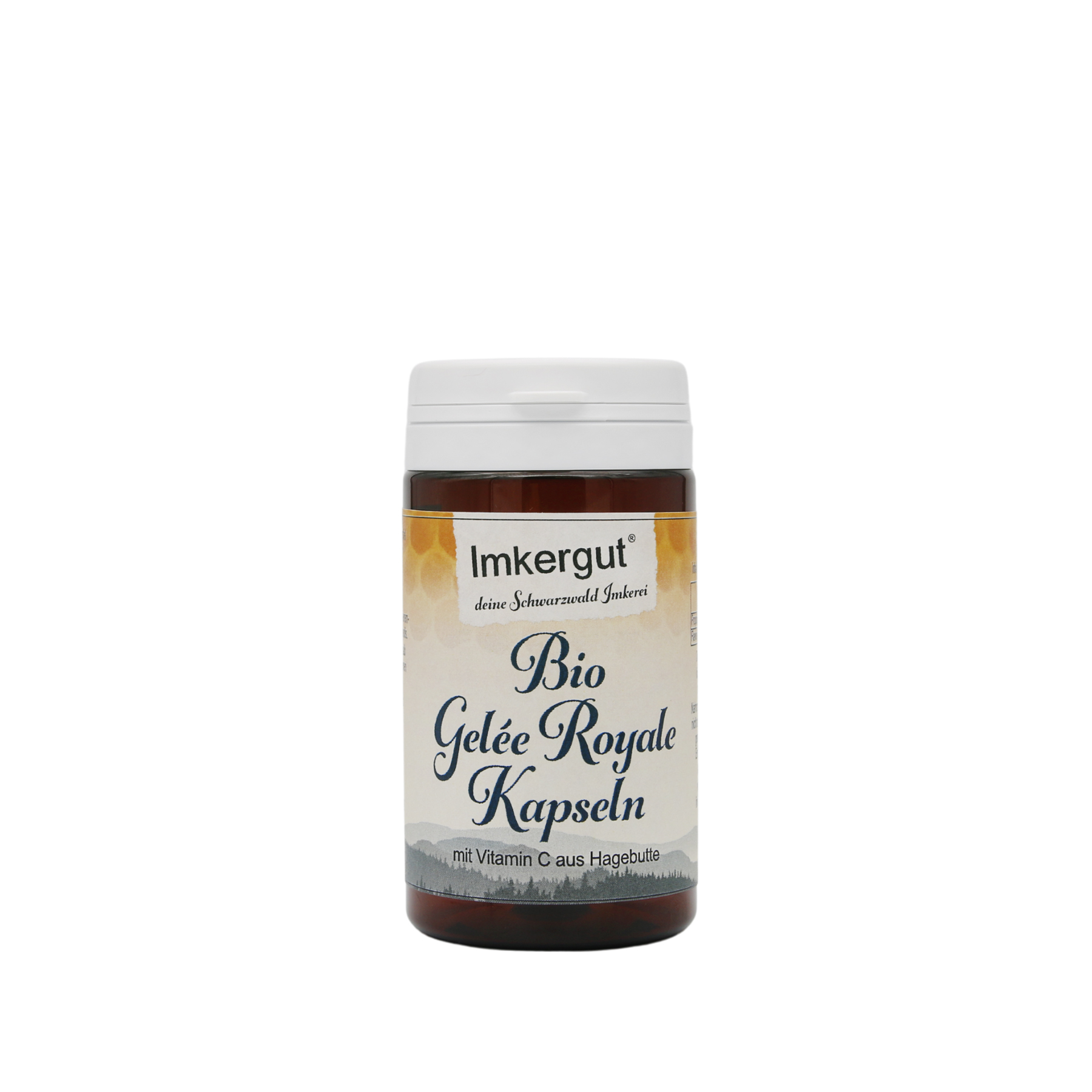 Bio Gelee Royale Kapseln Etikett von vorne Bio Gelee Royale Kapseln Etikett von vorne